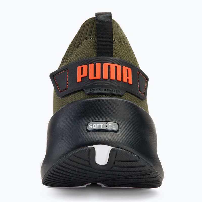 Běžecké boty PUMA Softride Symmetry Fuzion puma olive/puma black/flame filcker 6