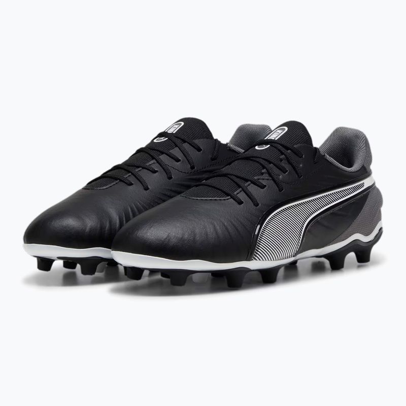 Dětské kopačky PUMA King Match FG/AG Jr puma black/puma white/cool dark grey 8