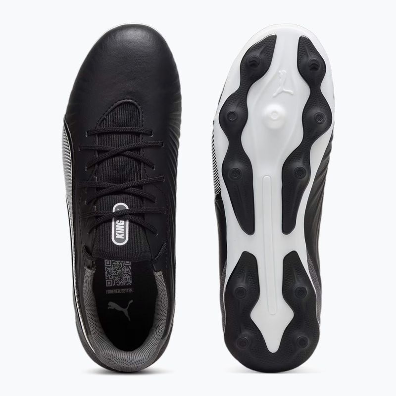 Dětské kopačky PUMA King Match FG/AG Jr puma black/puma white/cool dark grey 11