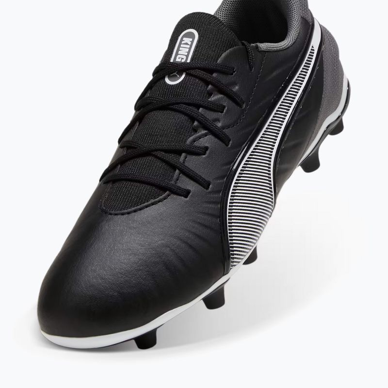 Dětské kopačky PUMA King Match FG/AG Jr puma black/puma white/cool dark grey 12