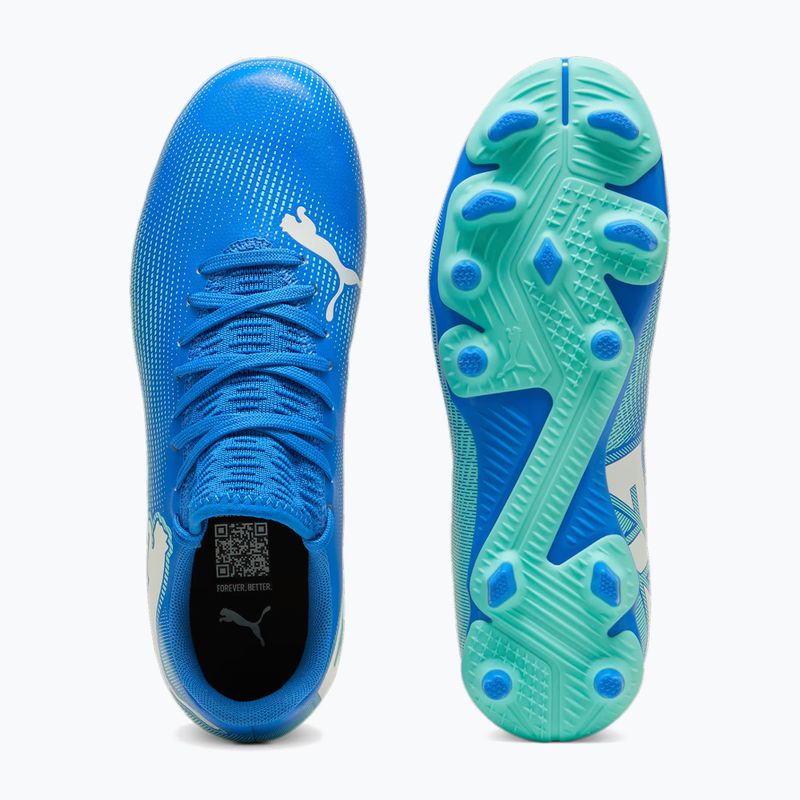 Dětské kopačky PUMA Future 7 Play FG/AG Jr hyperlink blue/mint/puma white 4