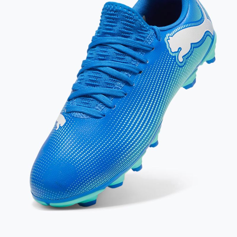 Dětské kopačky PUMA Future 7 Play FG/AG Jr hyperlink blue/mint/puma white 5