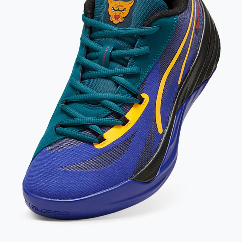 Pánské basketbalové boty PUMA All-Pro Nitro Crowd Craze lapis lazuli/cold green/puma black 4