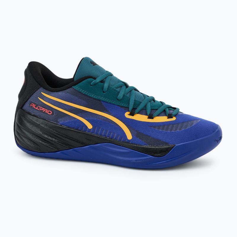 Pánské basketbalové boty PUMA All-Pro Nitro Crowd Craze lapis lazuli/cold green/puma black 2