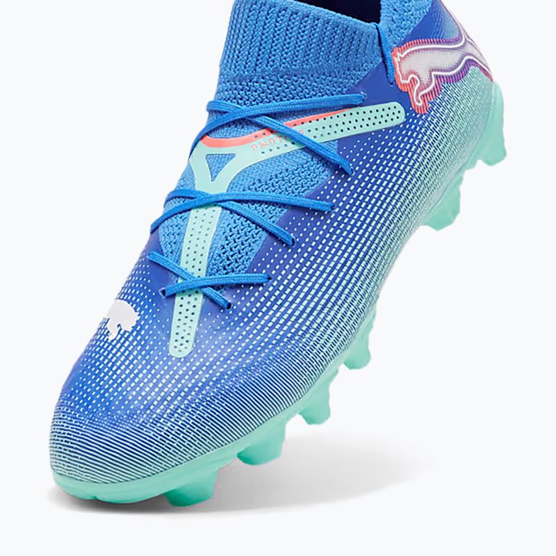 Dětské kopačky PUMA Future 7 Pro FG/AG Jr bluemazing/puma white/electric peppermint 5