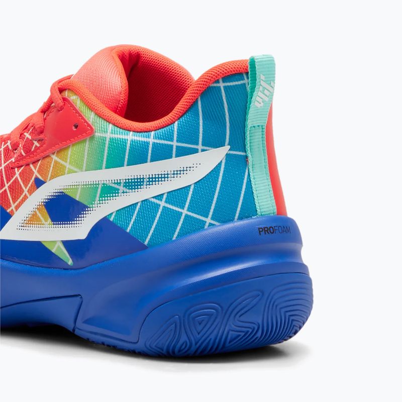 Pánské basketbalové boty PUMA Genetics Marcus Smart royal sapphire/red blast 9