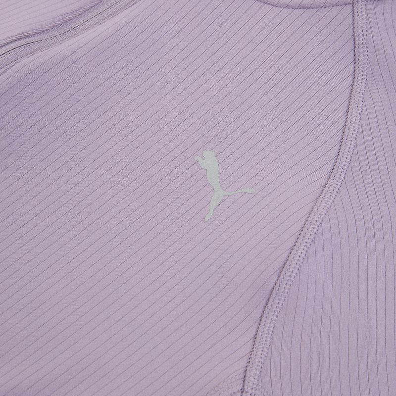 Dámská běžecká mikina PUMA Run For Her Ribbed Full Zip pale plum 3