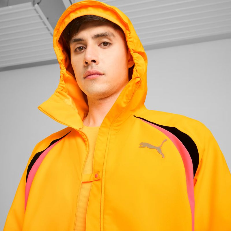 Pánská běžecká bunda PUMA Run Ultraweave Raincell sun stream 4