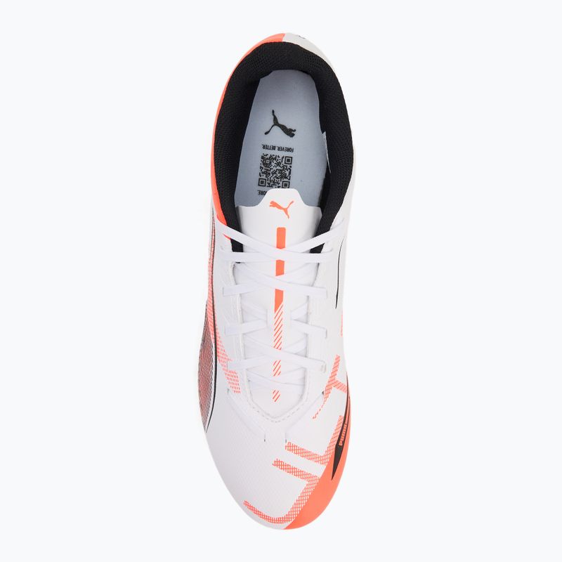 Kopačky  PUMA Ultra 5 Play FG/AG puma white/puma black/glowing red 5
