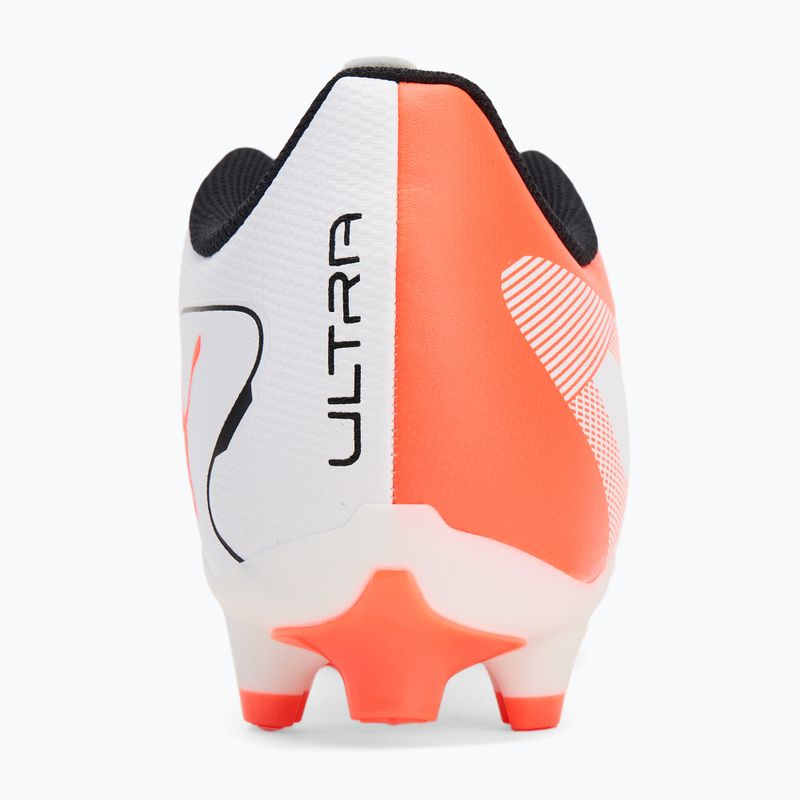 Kopačky  PUMA Ultra 5 Play FG/AG puma white/puma black/glowing red 6