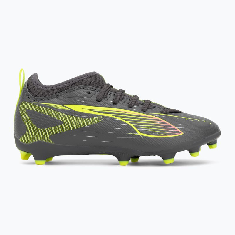 Dětské kopačky PUMA Ultra 5 Match FG/AG Jr matte aged silver/yellow alert/puma aged silver 2