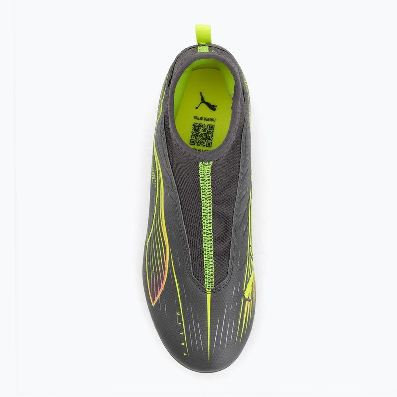 Dětské kopačky PUMA Ultra 5 Match+ LL FG/AG Jr matte aged silver/yellow alert/puma aged silver 5