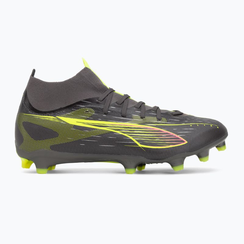 Pánské kopačky PUMA Ultra 5 Match+ FG/AG matte aged silver/yellow alert/puma aged silver 2