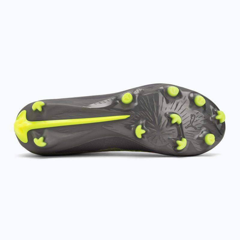 Pánské kopačky PUMA Ultra 5 Match+ FG/AG matte aged silver/yellow alert/puma aged silver 4