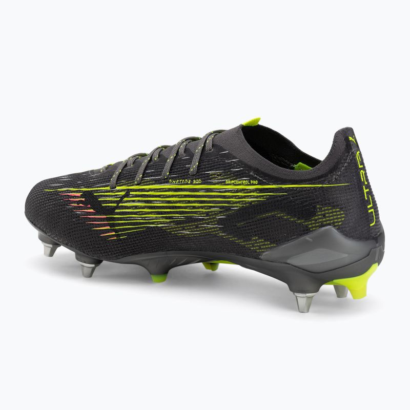 Pánské kopačky PUMA Ultra 5 Ultimate MxSG matte aged silver/yellow alert/sun struck 3