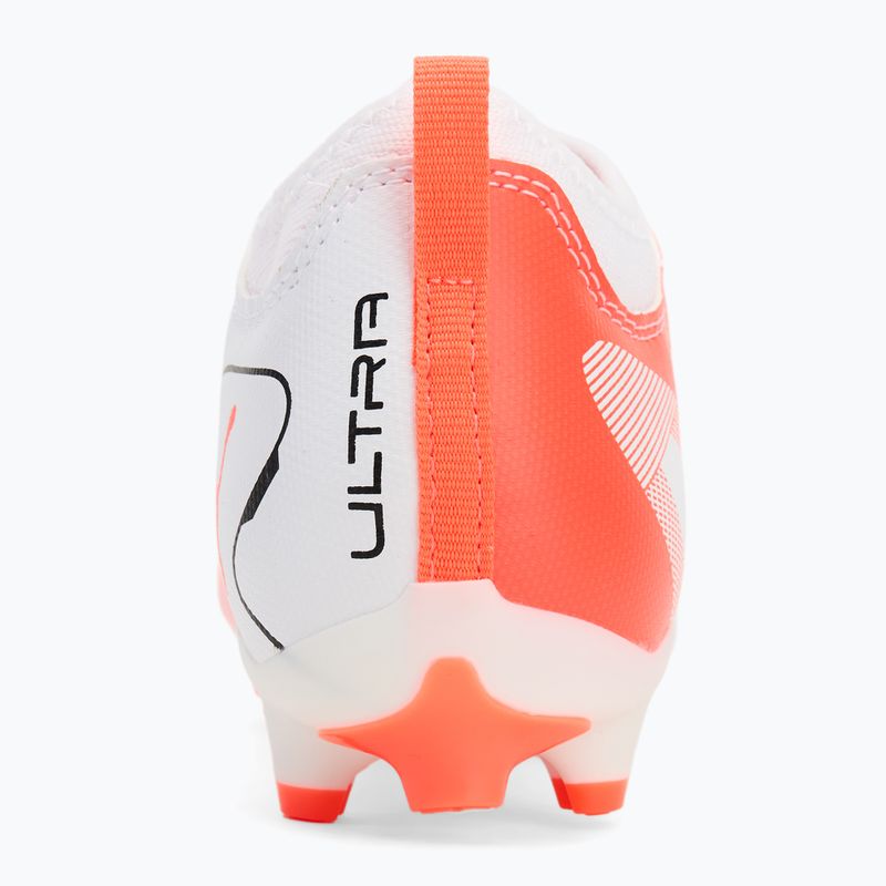 Dětské kopačky PUMA Ultra 5 Match FG/AG Jr puma white/puma black/glowing red 6