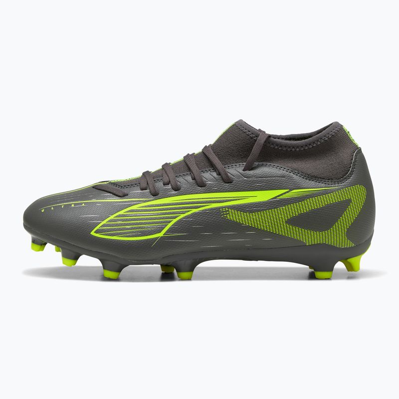 Pánské kopačky PUMA Ultra 5 Play+ FG/AG matte aged silver/yellow alert/puma aged silver