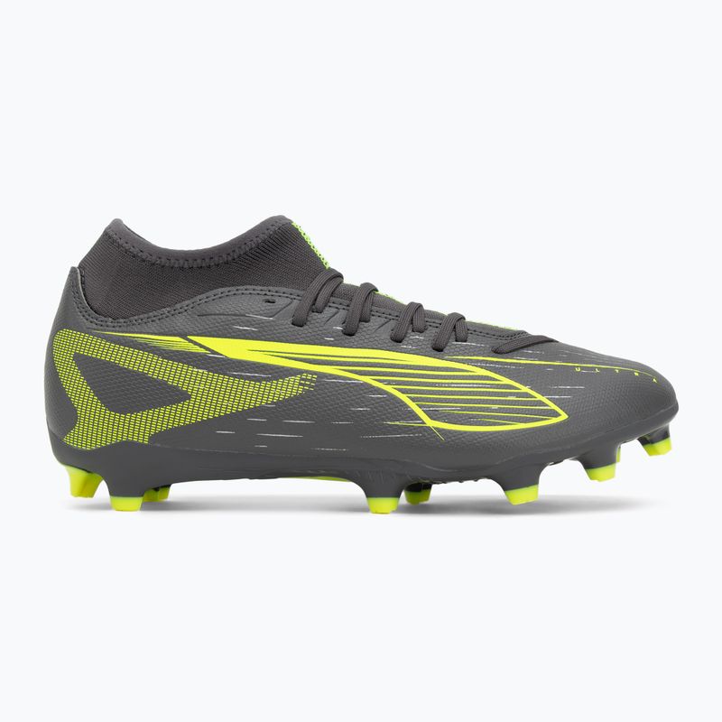 Pánské kopačky PUMA Ultra 5 Play+ FG/AG matte aged silver/yellow alert/puma aged silver 2