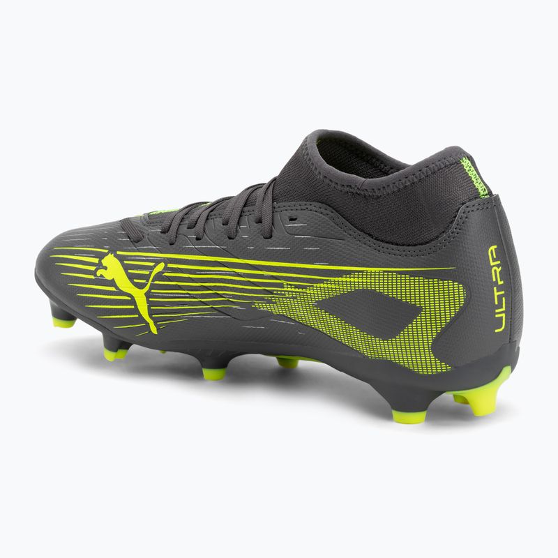 Pánské kopačky PUMA Ultra 5 Play+ FG/AG matte aged silver/yellow alert/puma aged silver 3