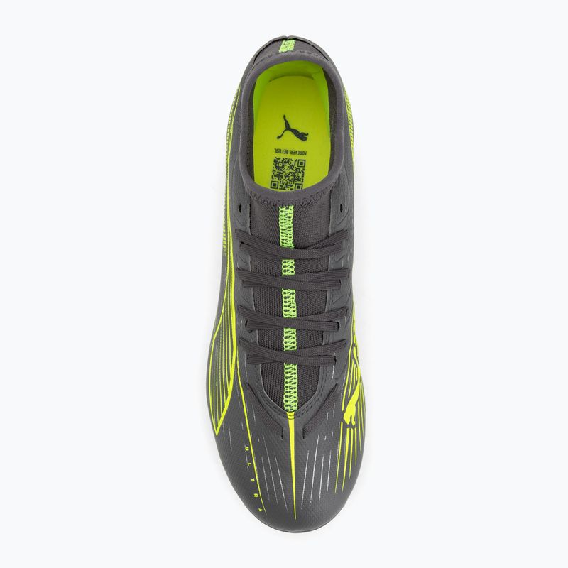 Pánské kopačky PUMA Ultra 5 Play+ FG/AG matte aged silver/yellow alert/puma aged silver 5