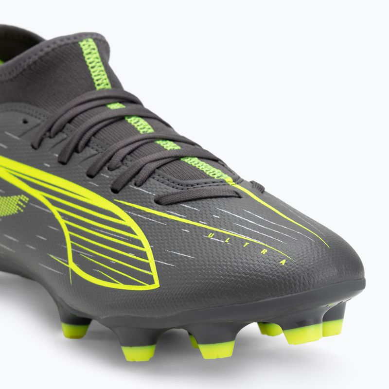 Pánské kopačky PUMA Ultra 5 Play+ FG/AG matte aged silver/yellow alert/puma aged silver 7