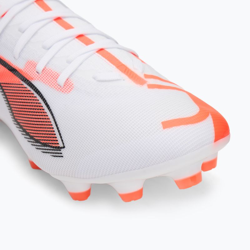 Pánské kopačky PUMA Ultra 5 Match FG/AG puma white/puma black/glowing red 7