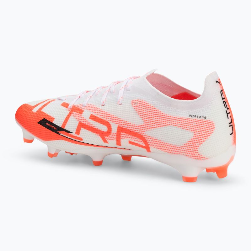 Pánské kopačky PUMA Ultra 5 Pro FG/AG puma white/puma black/glowing red 3