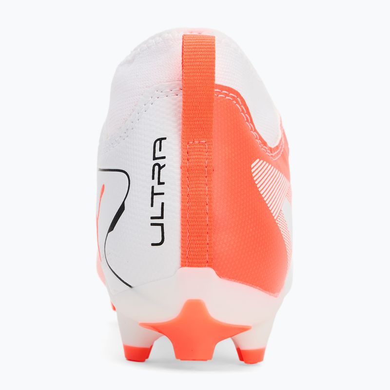 Dětské kopačky PUMA Ultra 5 Match+ LL FG/AG Jr puma white/puma black/glowing red 6