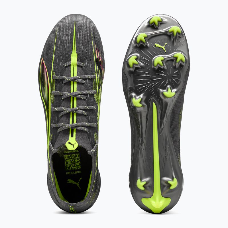 Pánské kopačky PUMA Ultra 5 Ultimate FG matte aged silver/yellow alert/sun struck 3