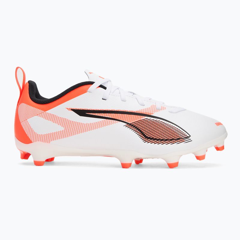 Dětské kopačky PUMA Ultra 5 Play FG/AG Jr puma white/puma black/glowing red 2