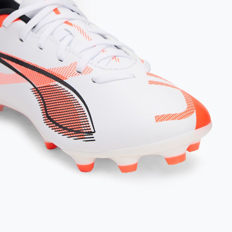 Dětské kopačky PUMA Ultra 5 Play FG/AG Jr puma white/puma black/glowing red 7
