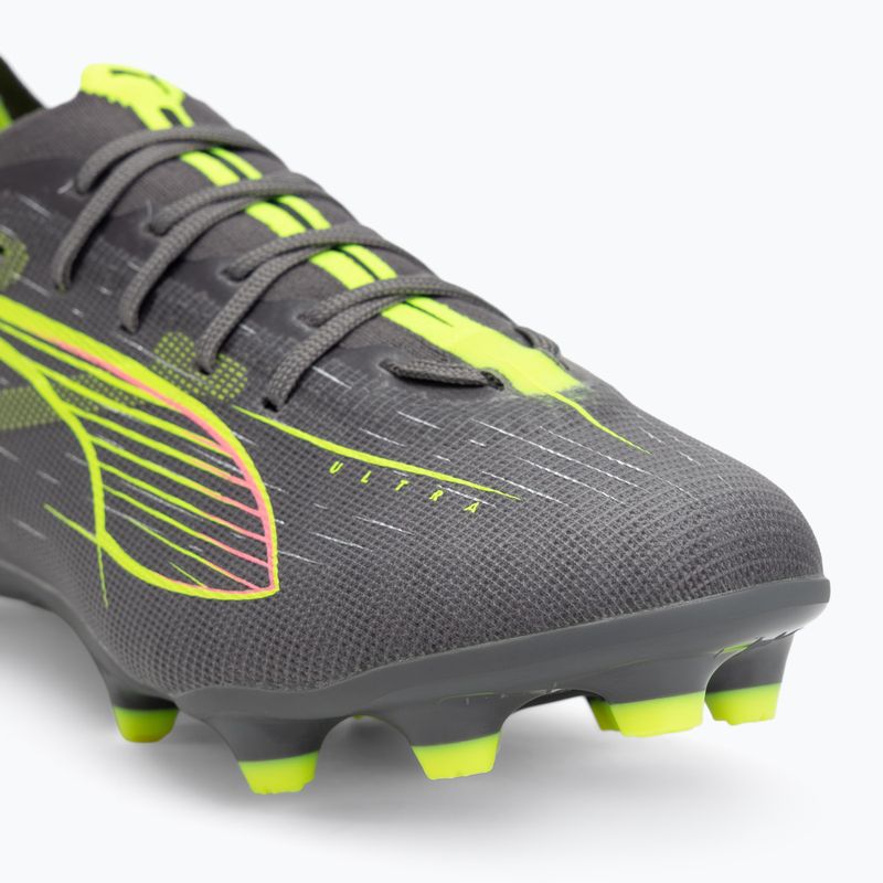 Dětské kopačky PUMA Ultra 5 Pro FG/AG Jr matte aged silver/yellow alert/sun struck 7
