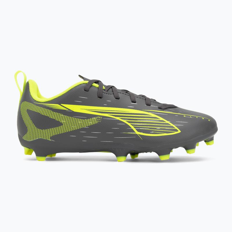 Dětské kopačky PUMA Ultra 5 Play FG/AG Jr matte aged silver/yellow alert/puma aged silver 2