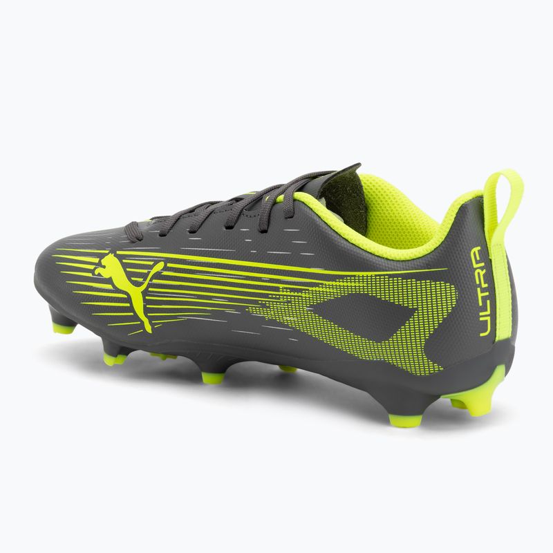 Dětské kopačky PUMA Ultra 5 Play FG/AG Jr matte aged silver/yellow alert/puma aged silver 3