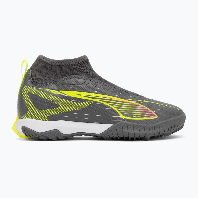 Dětské kopačky PUMA Ultra 5 Match+ LL TT + Mid Jr matte aged silver/yellow alert/puma aged silver 2