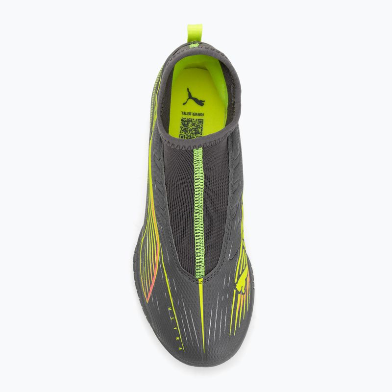 Dětské kopačky PUMA Ultra 5 Match+ LL TT + Mid Jr matte aged silver/yellow alert/puma aged silver 5