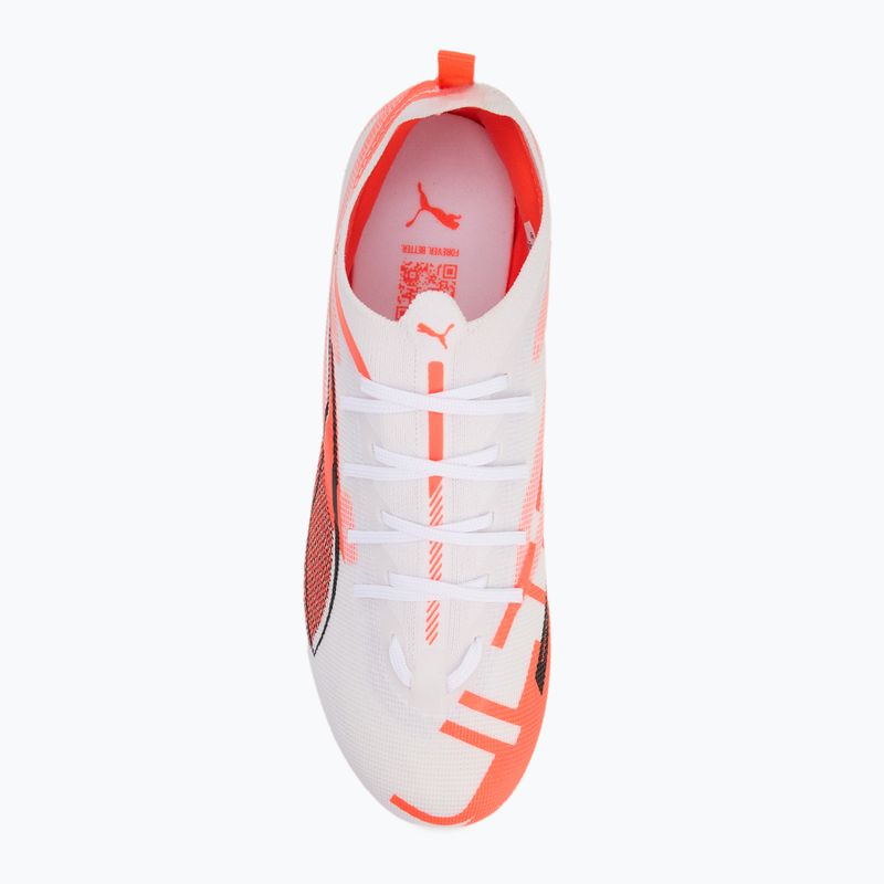 Dětské kopačky PUMA Ultra 5 Pro FG/AG Jr puma white/puma black/glowing red 5