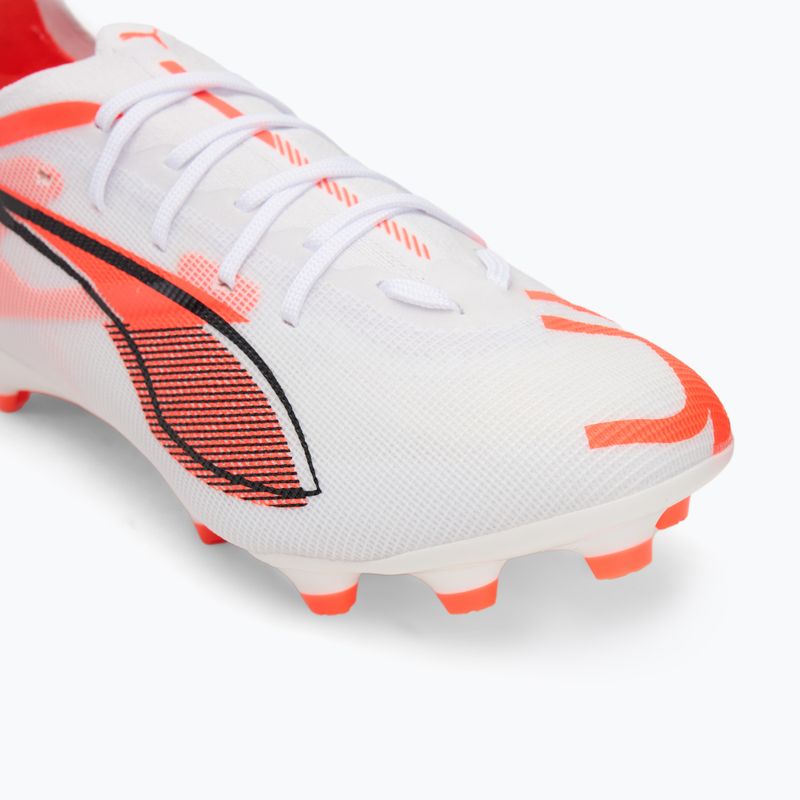 Dětské kopačky PUMA Ultra 5 Pro FG/AG Jr puma white/puma black/glowing red 7