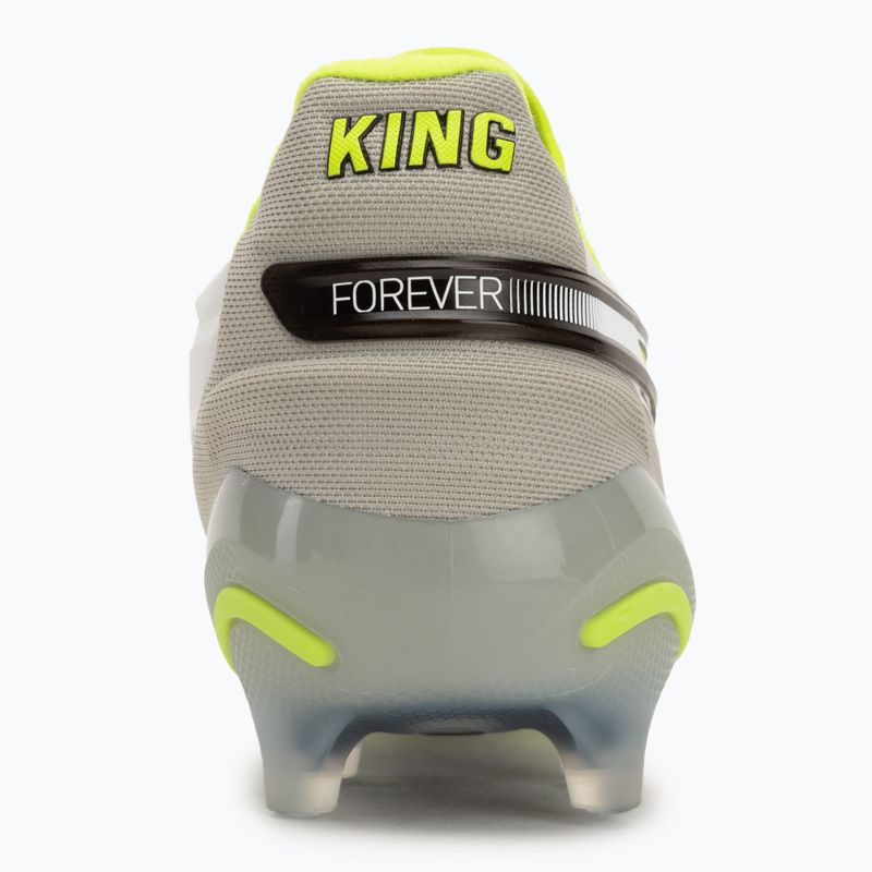 Pánské kopačky PUMA King Ultimate Forever FG/AG feather gray/electric lime/puma white/flat light gray 6