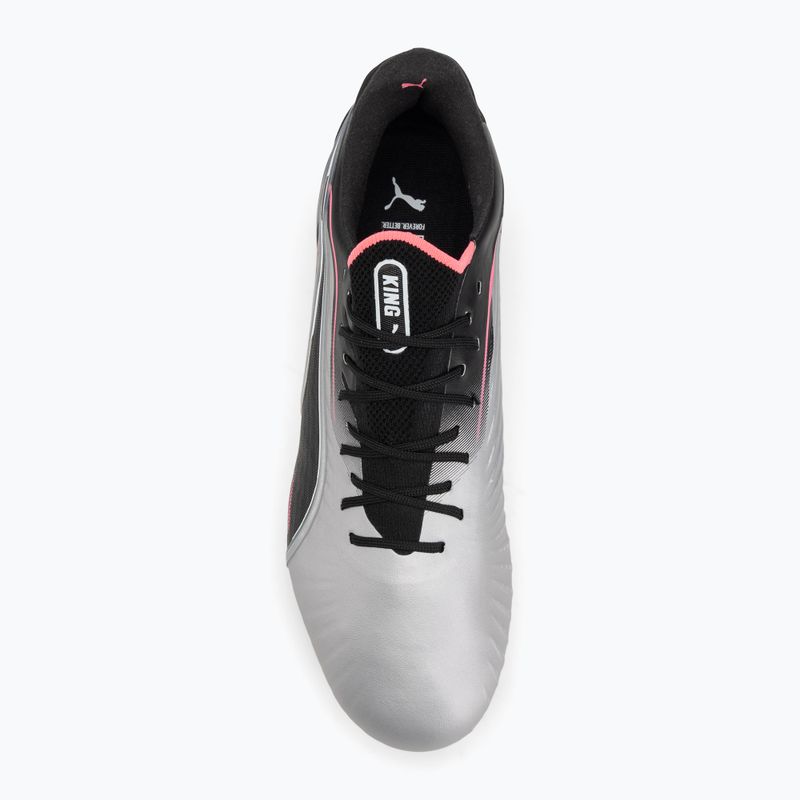 Pánské kopačky PUMA King Ultimate MxSG puma silver/puma black/sun struck/puma white 5