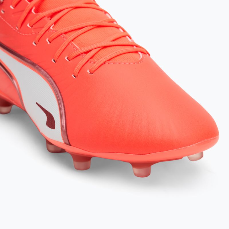 Pánské kopačky PUMA King Match FG/AG glowing red/puma white/red fire 7