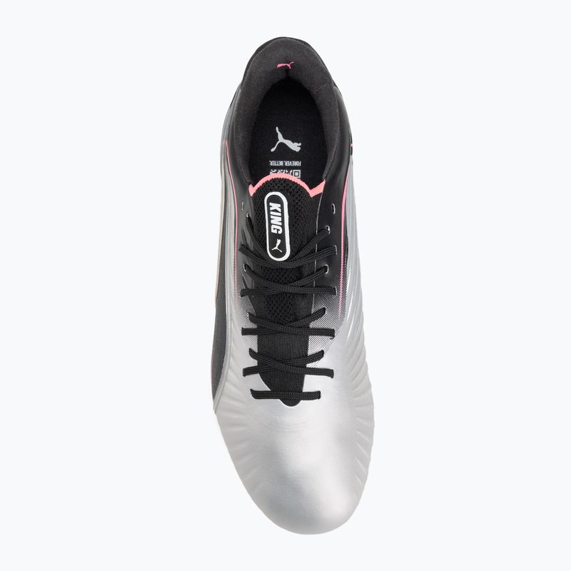 Pánské kopačky PUMA King Ultimate FG/AG puma silver/puma black/sun struck/puma white 5