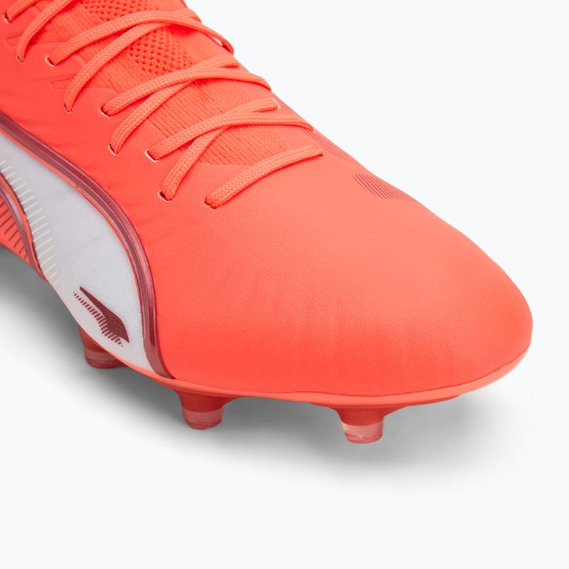 Pánské kopačky PUMA King Ultimate FG/AG glowing red/puma white/red fire 7