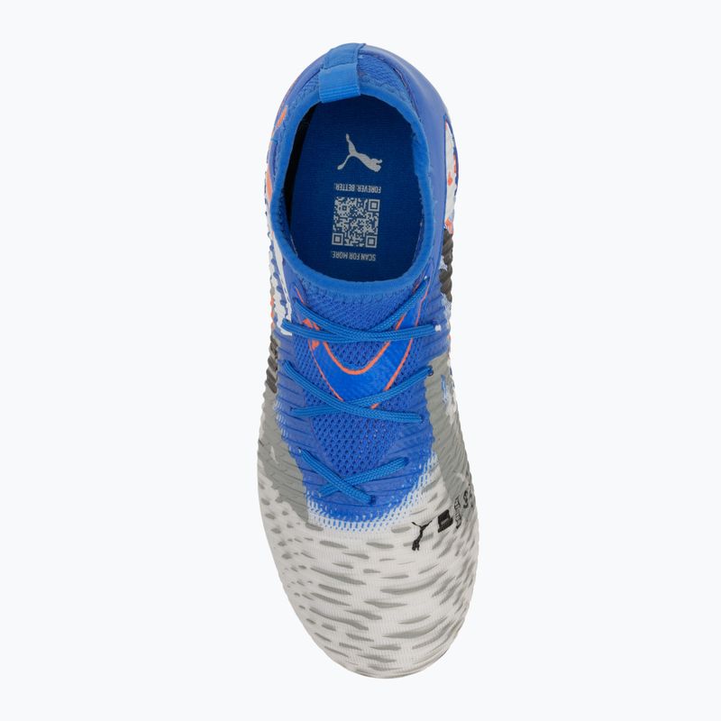 Dětské kopačky PUMA Future 8 Match Forever FG/AG Jr white/ultra blue/feather gray/puma black/glowing red 5