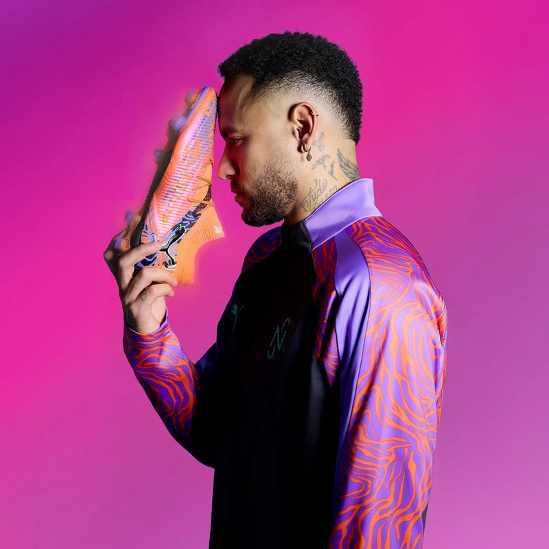 Pánské kopačky PUMA Future 8 Ultimate Creativity FG orange poppy/dark amethyst/electric peppermint/black 11