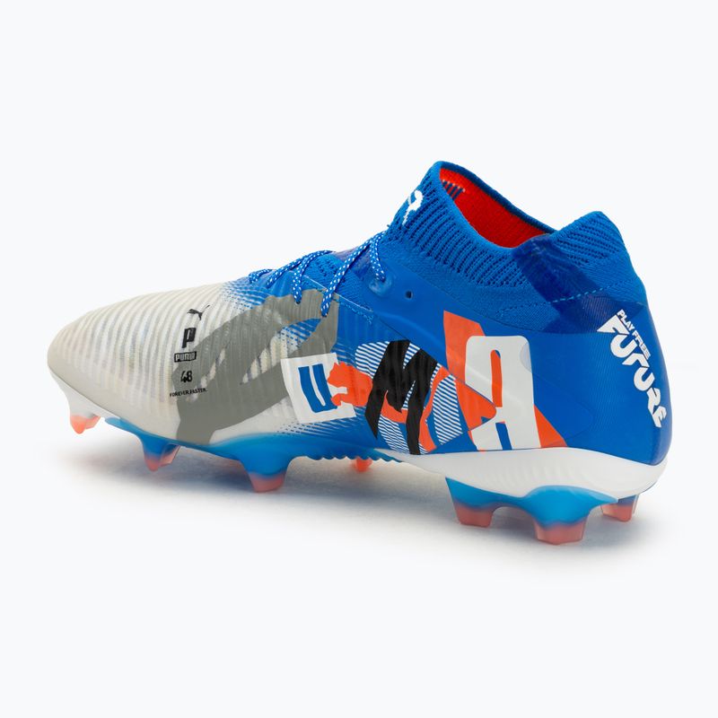 Pánské kopačky PUMA Future 8 Ultimate Forever FG white/ultra blue/feather gray/puma black/glowing red 3