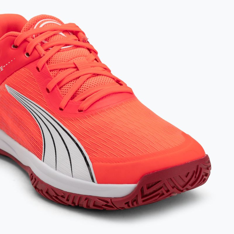 Boty na házenou PUMA Accelerate Turbo glowing red/white/dark crimson/black 7