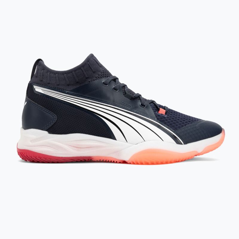 Pánské házenkářské boty PUMA Eliminate Nitro SQD parisian night / puma white / glowing red 2
