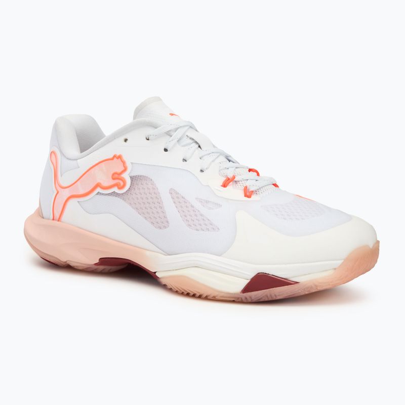 Dámské házenkářské boty PUMA Vantage Nitro W+ puma white/ glowing red/ rose wuartz/ dark crimson