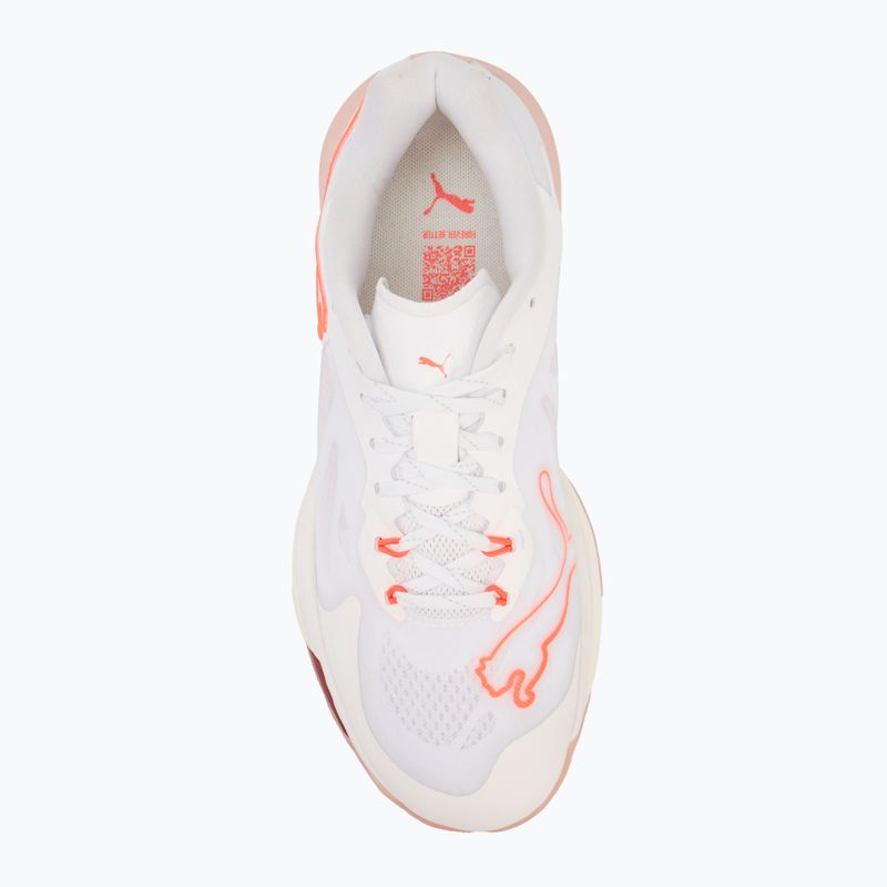 Dámské házenkářské boty PUMA Vantage Nitro W+ puma white/ glowing red/ rose wuartz/ dark crimson 5
